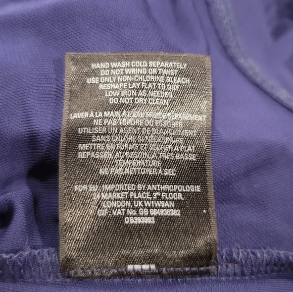 Anthropologie maeve size 6 yuma navy dress with pockets - Picture 7 of 7